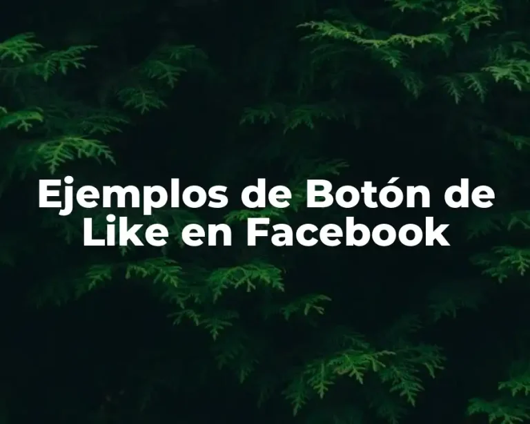 Ejemplos de Botón de Like en Facebook
