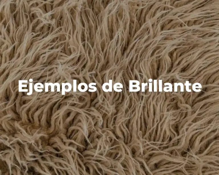 Ejemplos de Brillante