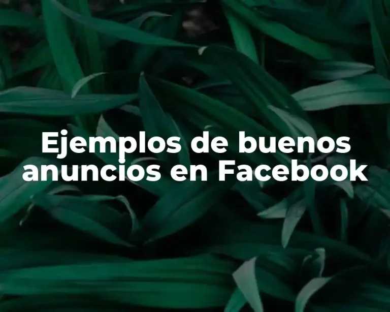 Ejemplos de buenos anuncios en Facebook
