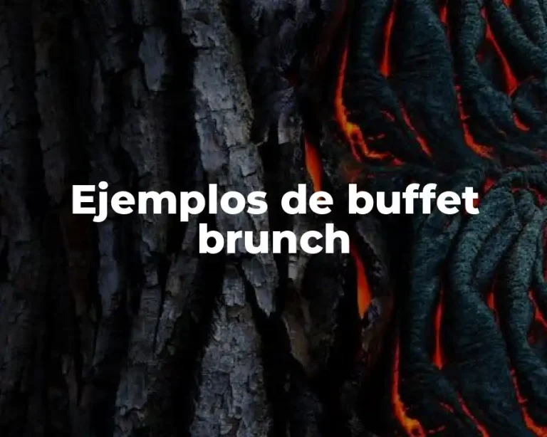 Ejemplos de buffet brunch