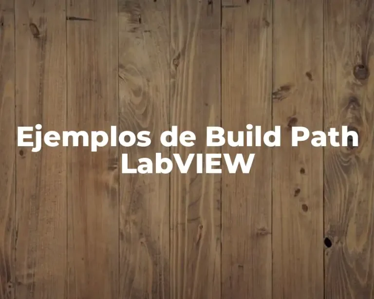 Ejemplos de Build Path LabVIEW