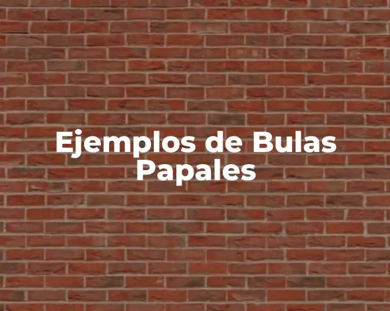 Ejemplos de Bulas Papales