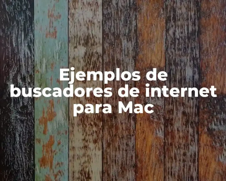 Ejemplos de buscadores de internet para Mac