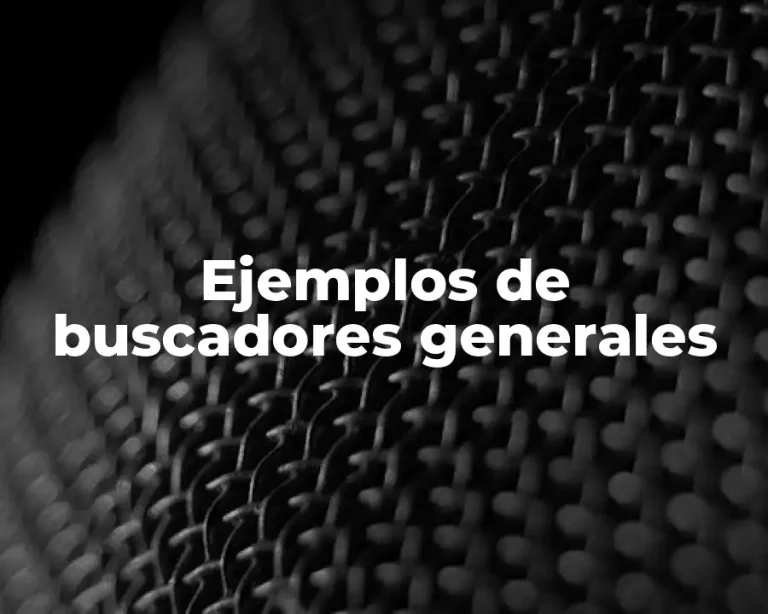Ejemplos de buscadores generales