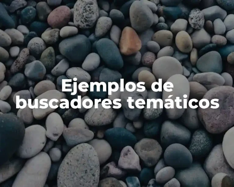 Ejemplos de buscadores temáticos