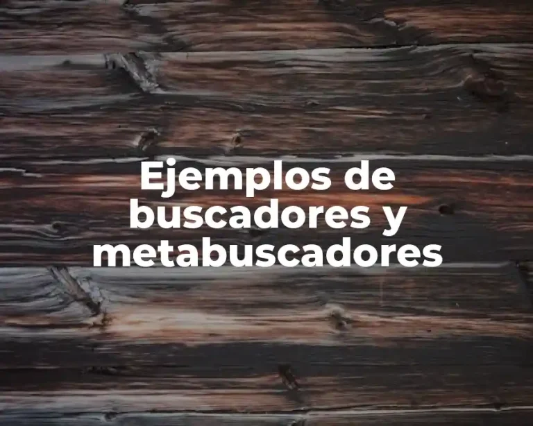 Ejemplos de buscadores y metabuscadores