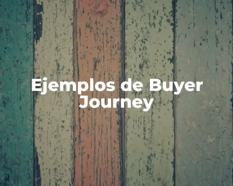 Ejemplos de Buyer Journey