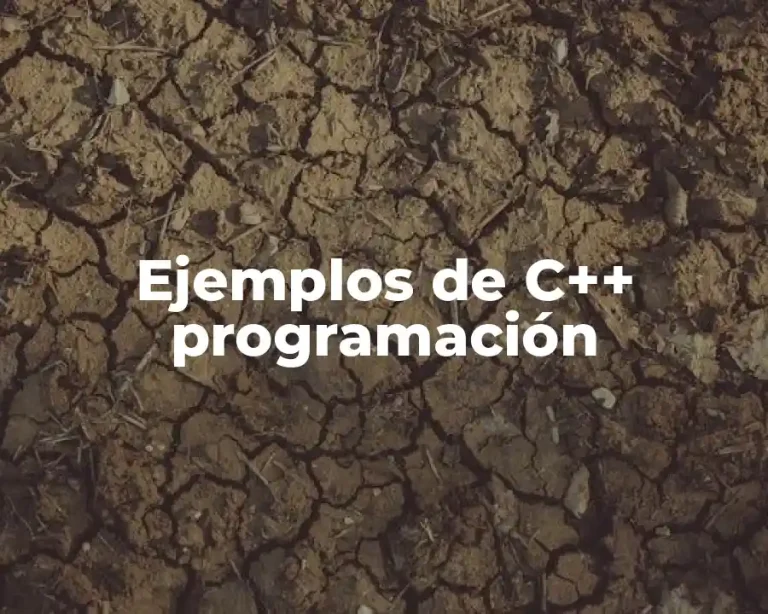 Ejemplos de C++ programación
