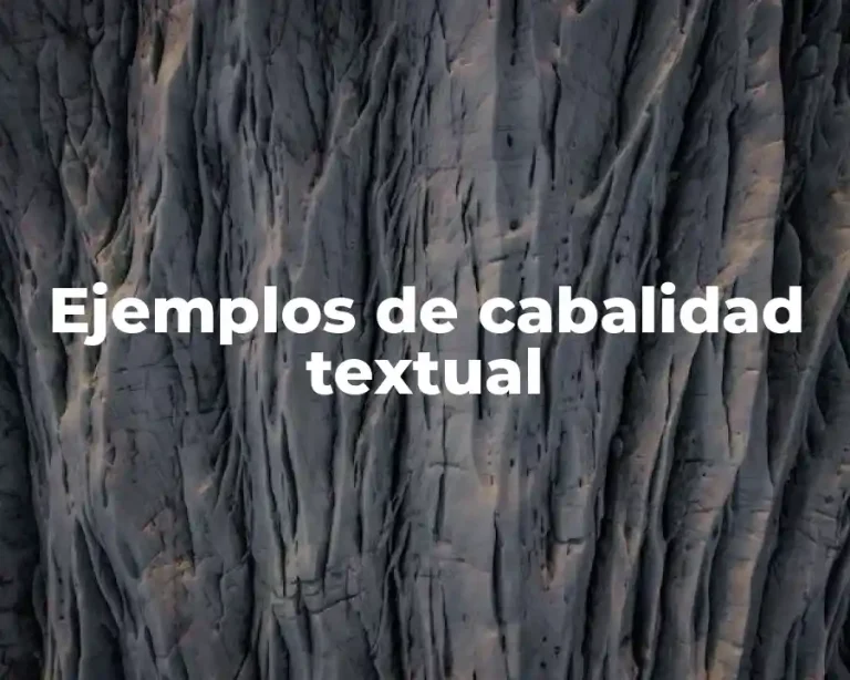 Ejemplos de cabalidad textual