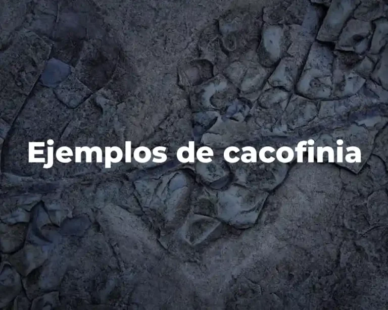 Ejemplos de cacofinia