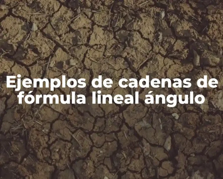 Ejemplos de cadenas de fórmula lineal ángulo