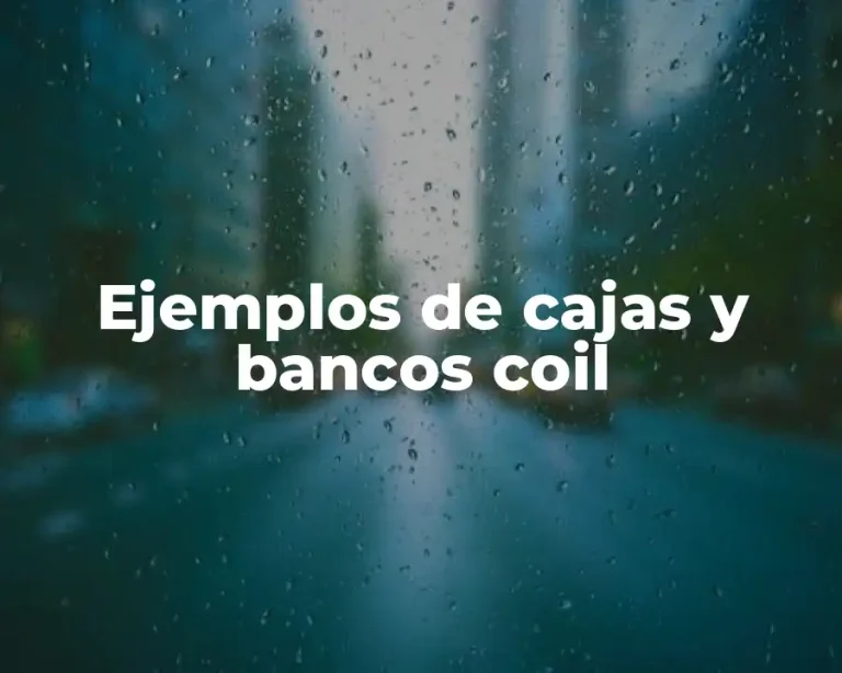 Ejemplos de cajas y bancos coil