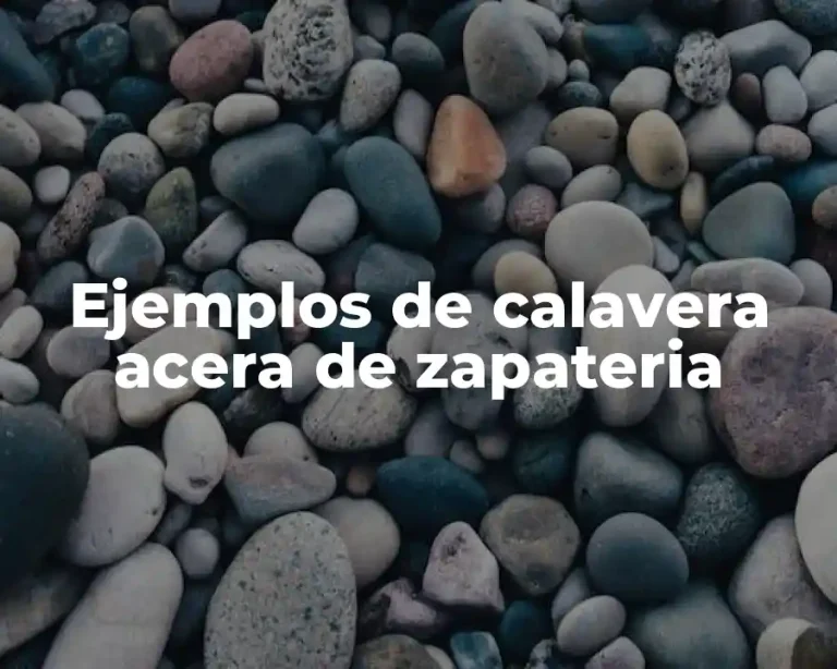 Ejemplos de calavera acera de zapateria