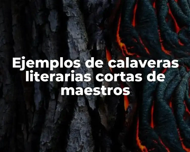 Ejemplos de calaveras literarias cortas de maestros