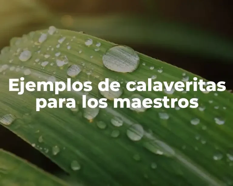 Ejemplos de calaveritas para los maestros