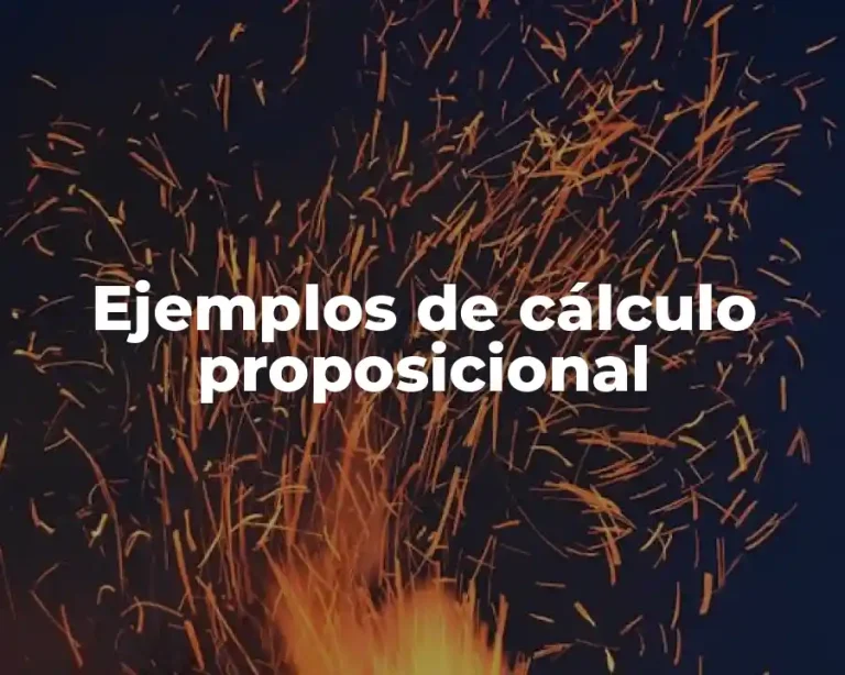 Ejemplos de cálculo proposicional