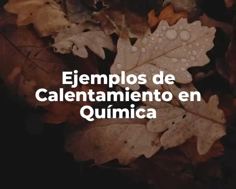 Ejemplos de Calentamiento en Química