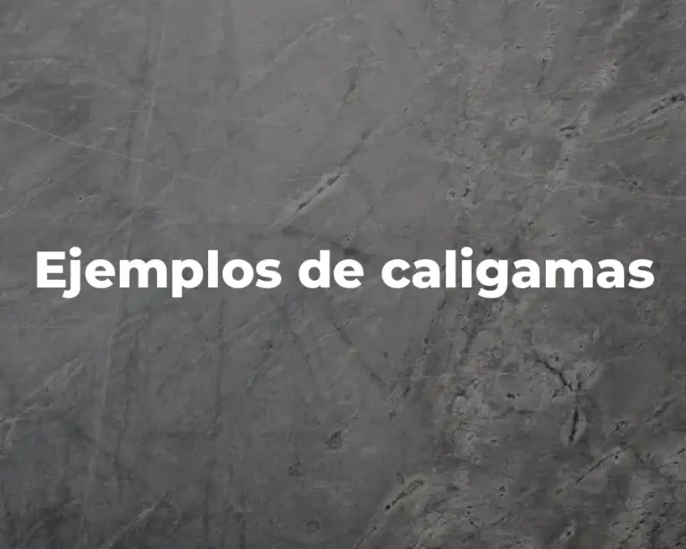 Ejemplos de caligamas