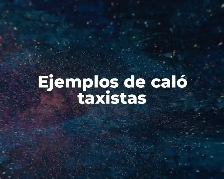 Ejemplos de caló taxistas
