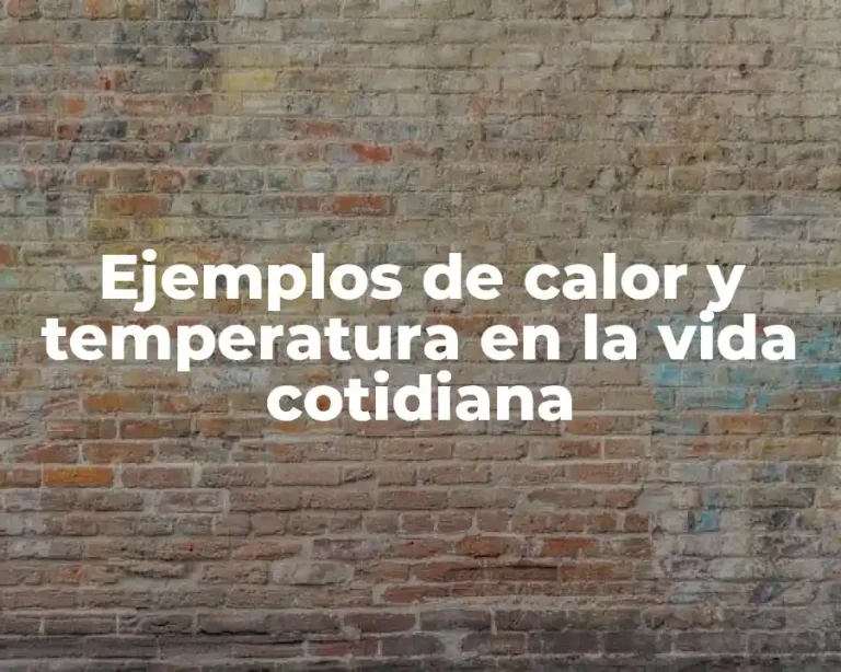 Ejemplos de calor y temperatura en la vida cotidiana