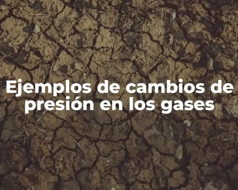 Ejemplos de cambios de presión en los gases