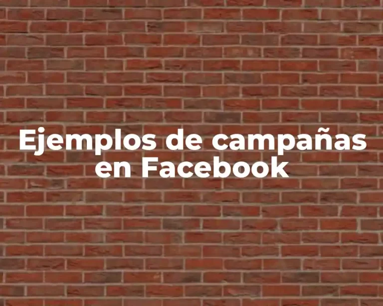 Ejemplos de campañas en Facebook