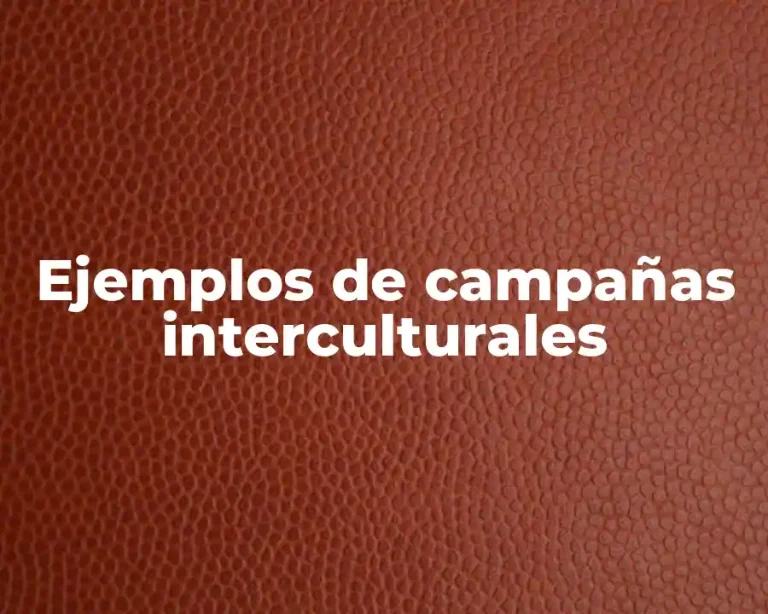 Ejemplos de campañas interculturales