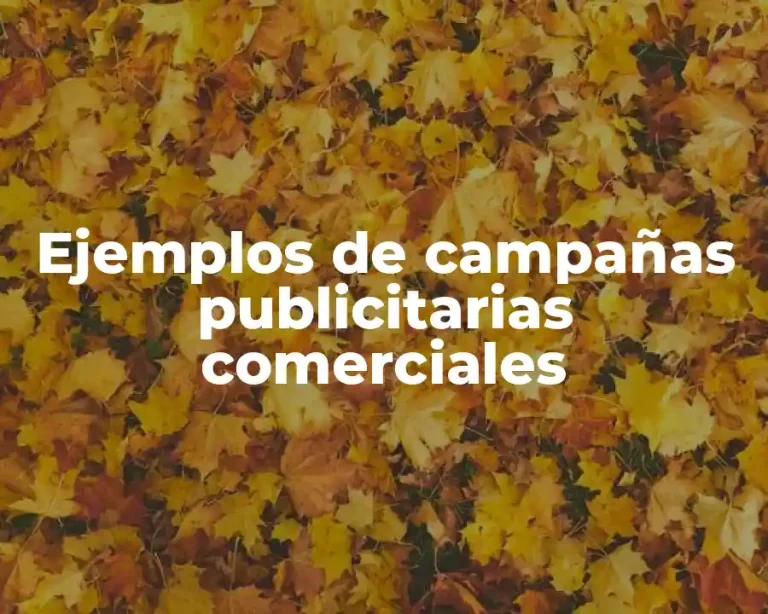 Ejemplos de campañas publicitarias comerciales