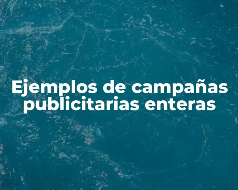 Ejemplos de campañas publicitarias enteras
