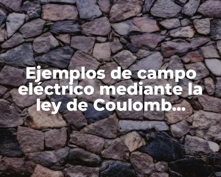 Ejemplos de campo eléctrico mediante la ley de Coulomb resueltos
