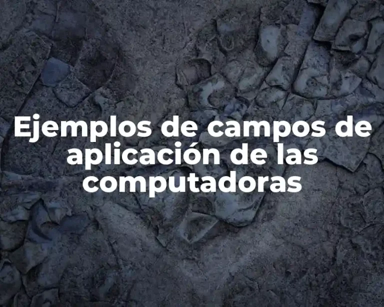 Ejemplos de campos de aplicación de las computadoras