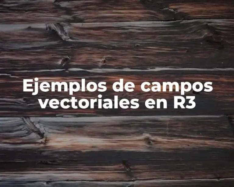 Ejemplos de campos vectoriales en R3