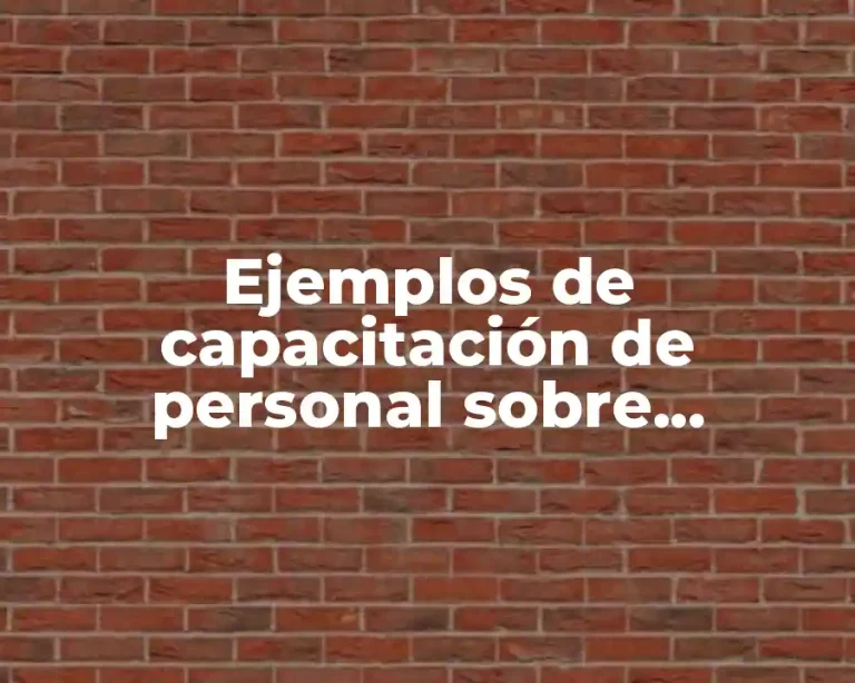 Ejemplos de capacitación de personal sobre comunicación interna y Significado