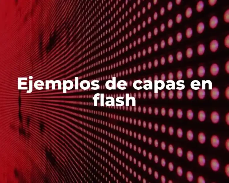Ejemplos de capas en flash