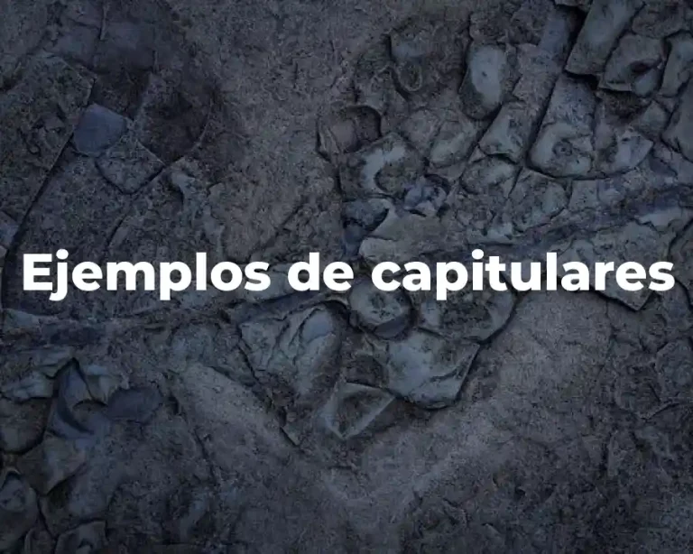 Ejemplos de capitulares