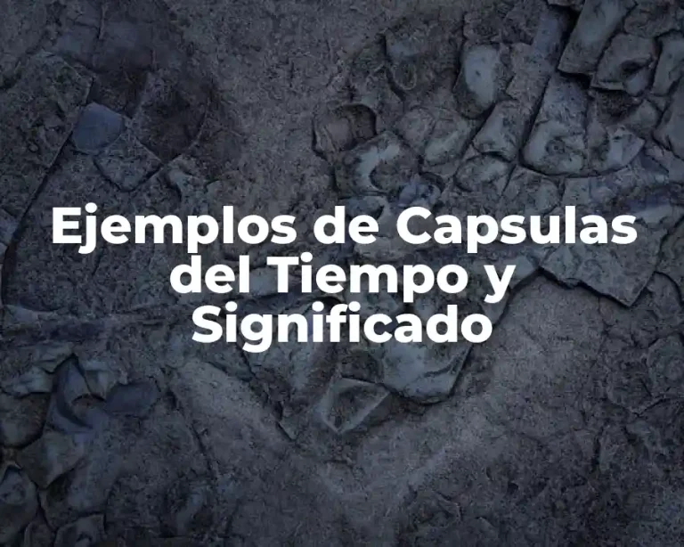 Ejemplos de Capsulas del Tiempo y Significado