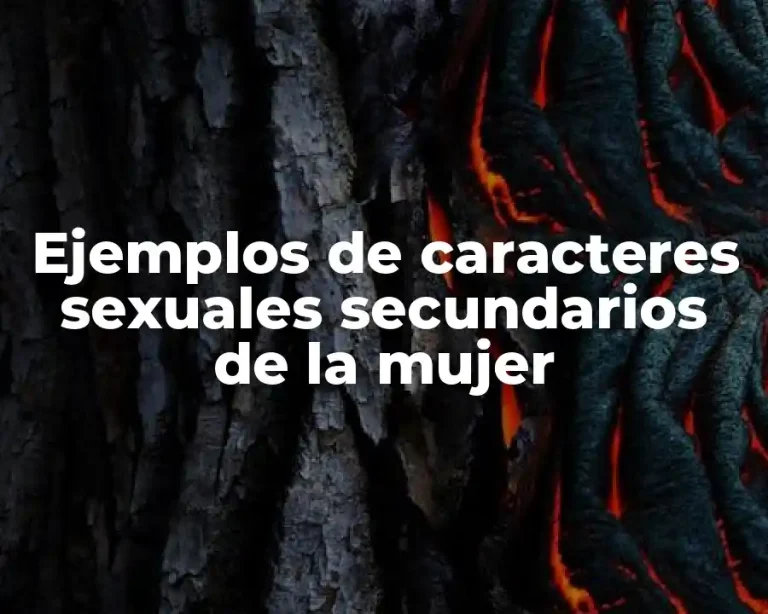 Ejemplos de caracteres sexuales secundarios de la mujer
