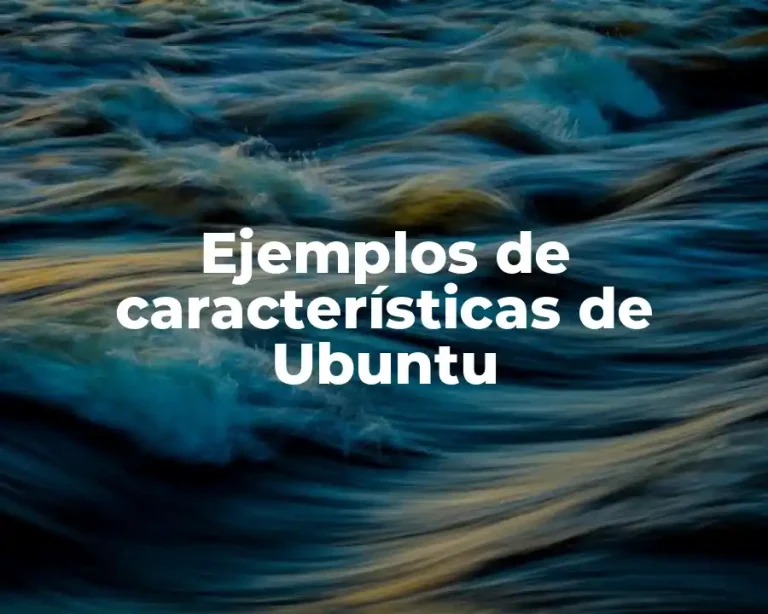 Ejemplos de características de Ubuntu