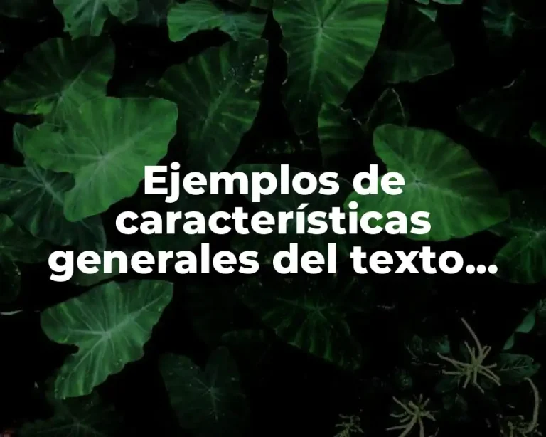 Ejemplos de características generales del texto lírico