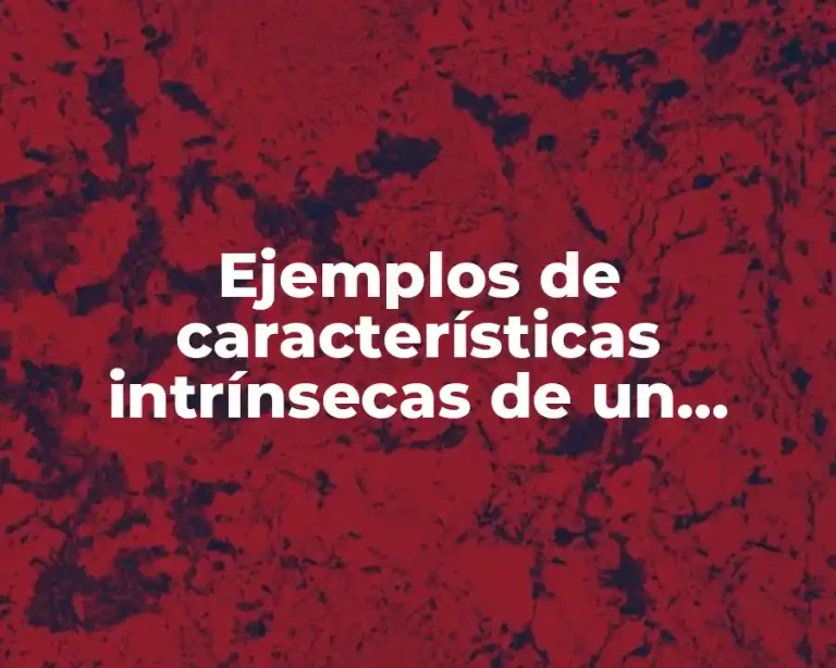 Ejemplos de características intrínsecas de un producto y Significado