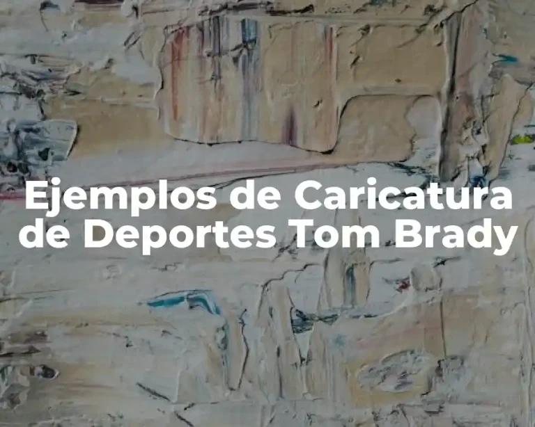 Ejemplos de Caricatura de Deportes Tom Brady