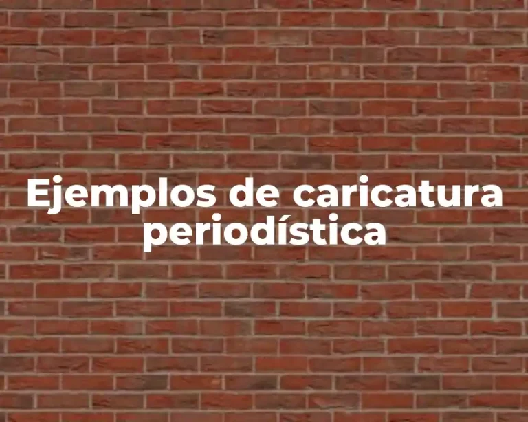 Ejemplos de caricatura periodística