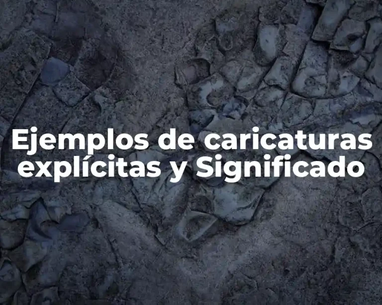 Ejemplos de caricaturas explícitas y Significado