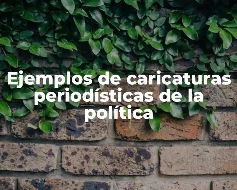 Ejemplos de caricaturas periodísticas de la política