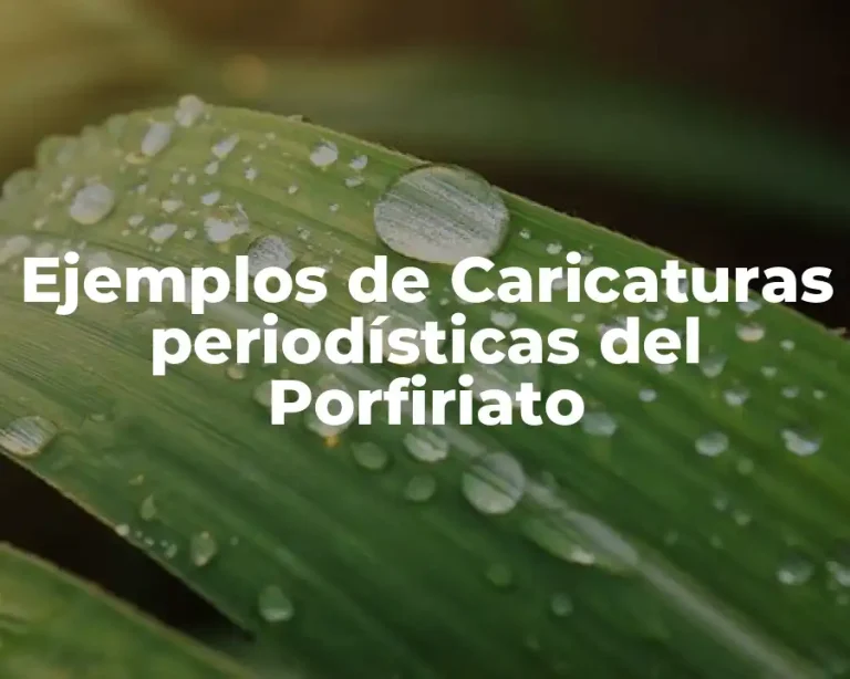 Ejemplos de Caricaturas periodísticas del Porfiriato