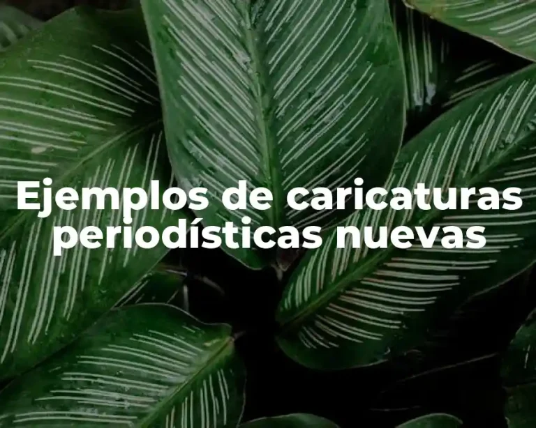 Ejemplos de caricaturas periodísticas nuevas