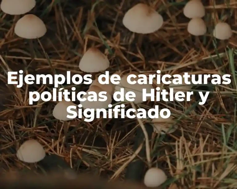 Ejemplos de caricaturas políticas de Hitler y Significado