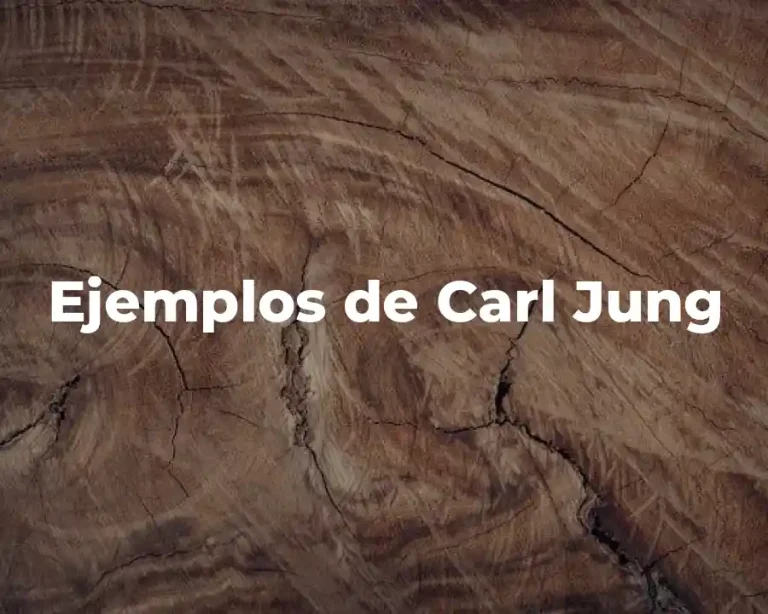 Ejemplos de Carl Jung