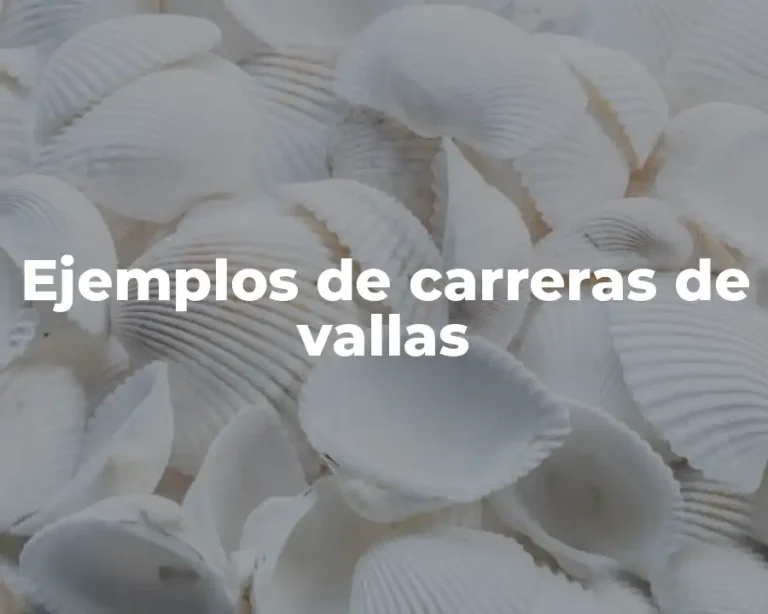 Ejemplos de carreras de vallas