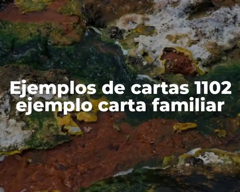 Ejemplos de cartas 1102 ejemplo carta familiar